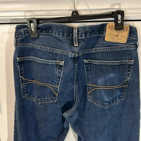 Holister Men’s Slim Straight Dark Wash Jeans size 32 - Picture 3 of 5